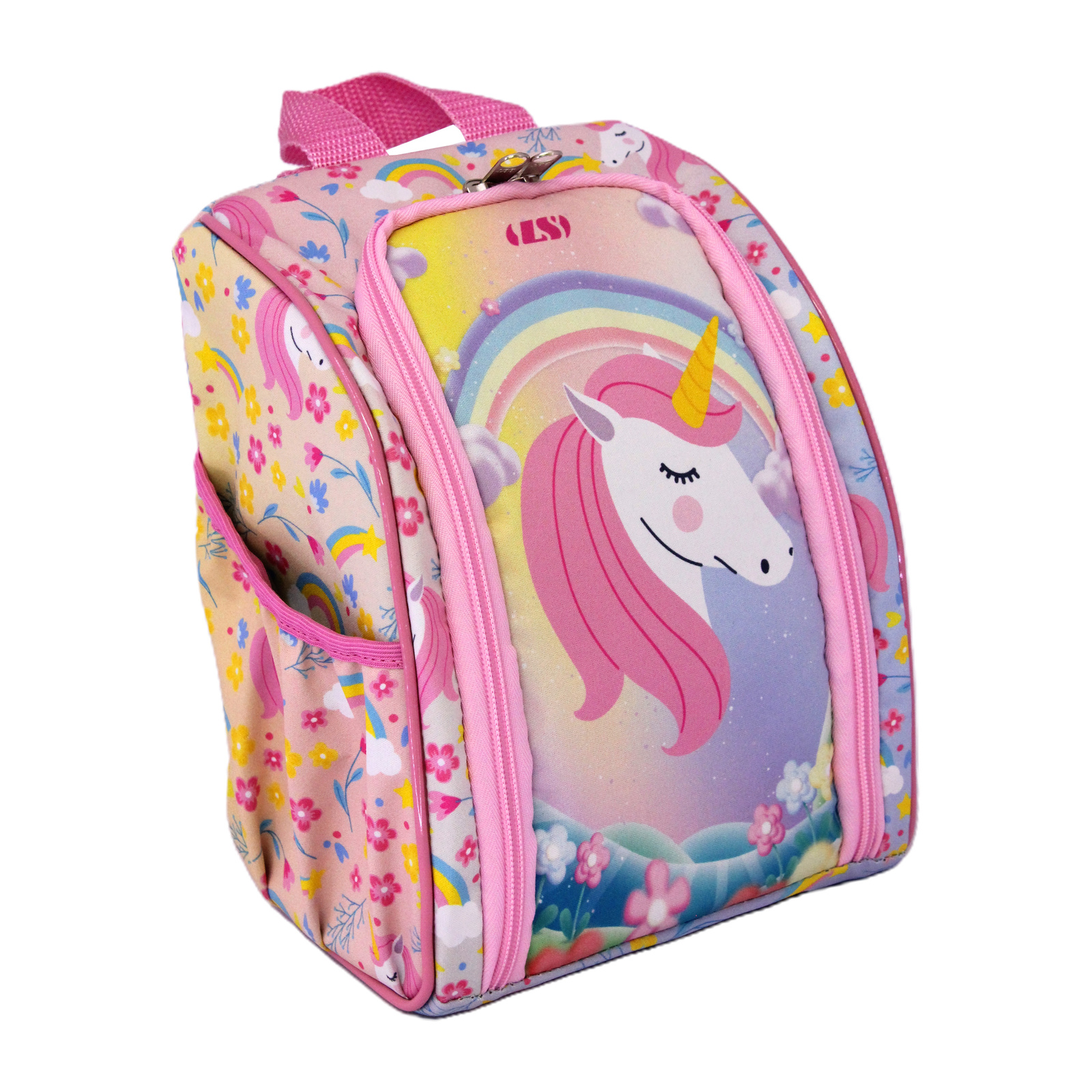 Lancheira infantil feminina LS unicórnio rosa – LA6020
