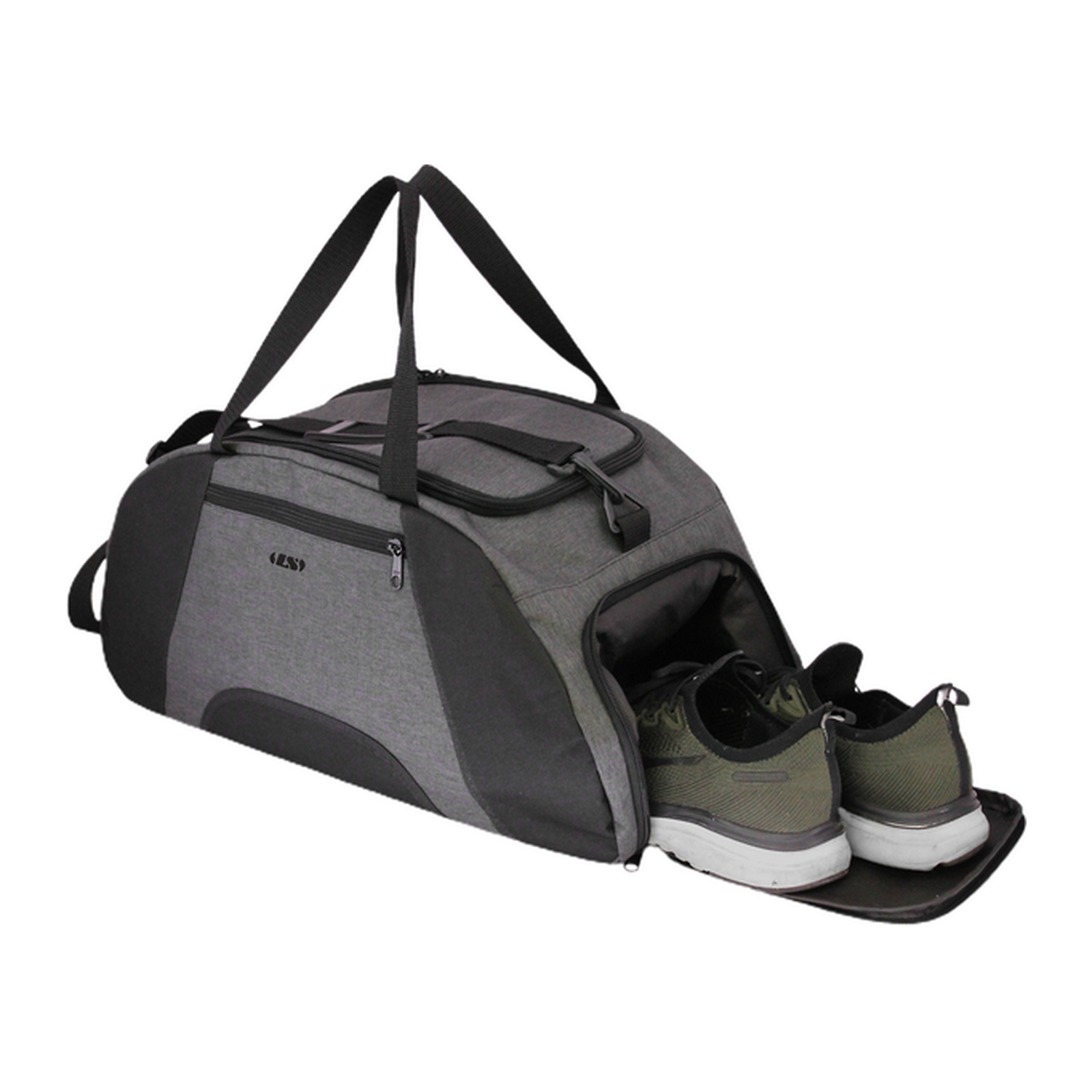 Bolsa de viagem e academia LS Bolsas em preto mescla – BV6458