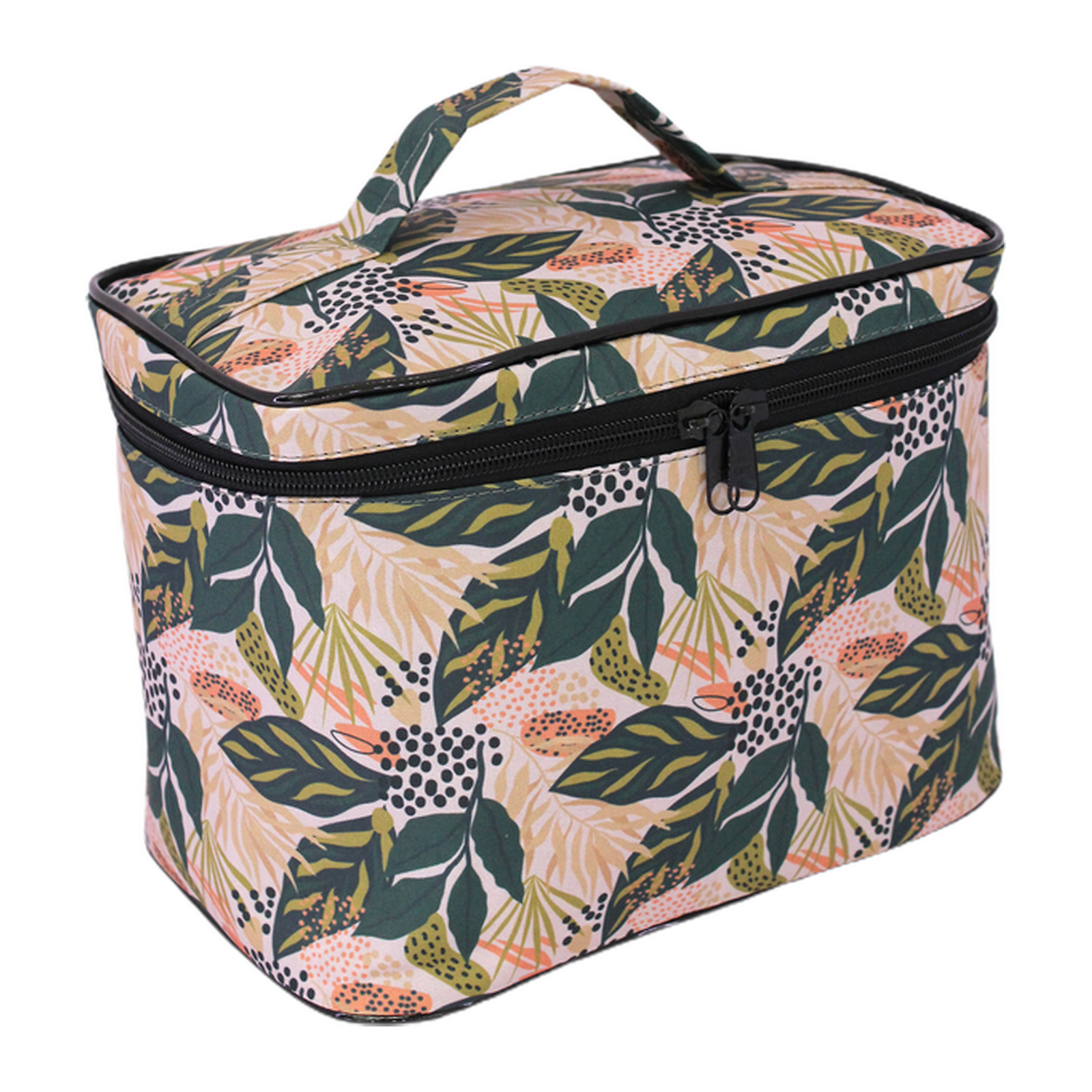 Nécessaire feminina grande LS Bolsas floral verde – NC6192